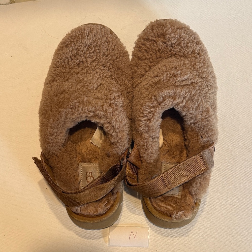 UGG Chestnut Shearling Backstrap Clogs - image 3